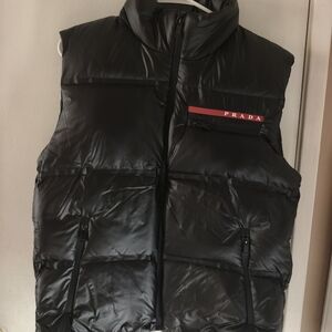 Prada Men's Black Puffer Vest